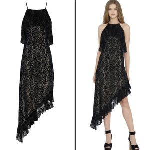Alice + Olivia Fabiola Asymmetrical Ruffle Dress